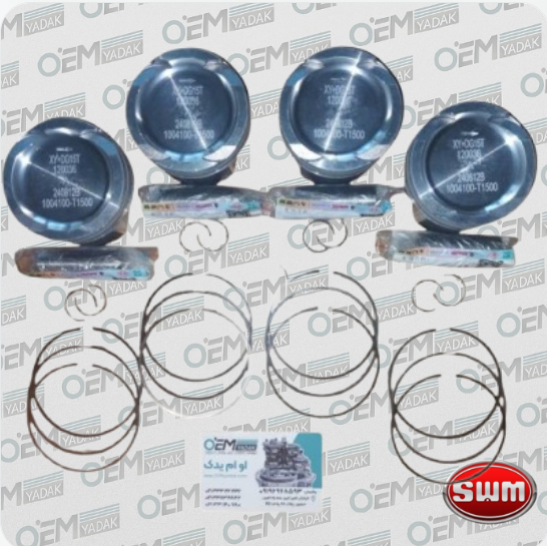 رینگ و پیستون اصلی SWM و KMC A5 فابریک کارخانه