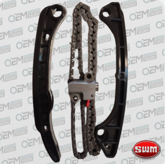 کیت تایم موتور SWM و KMC A5 (زنجیر تایم، سفت‌کن، راهنما)